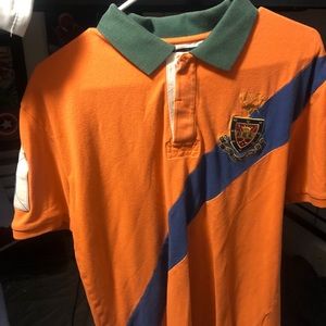 Orange Collar Polo Shirt